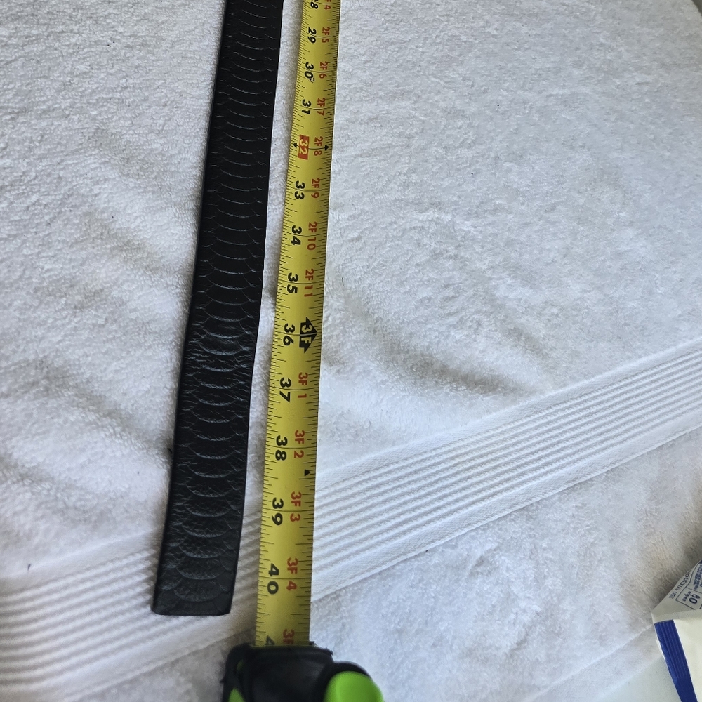 Burberry Black Belt with Silver and Gold Plaid Buckle - Picture 13 of 15